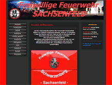 Tablet Screenshot of feuerwehr-sachsenfeld.de